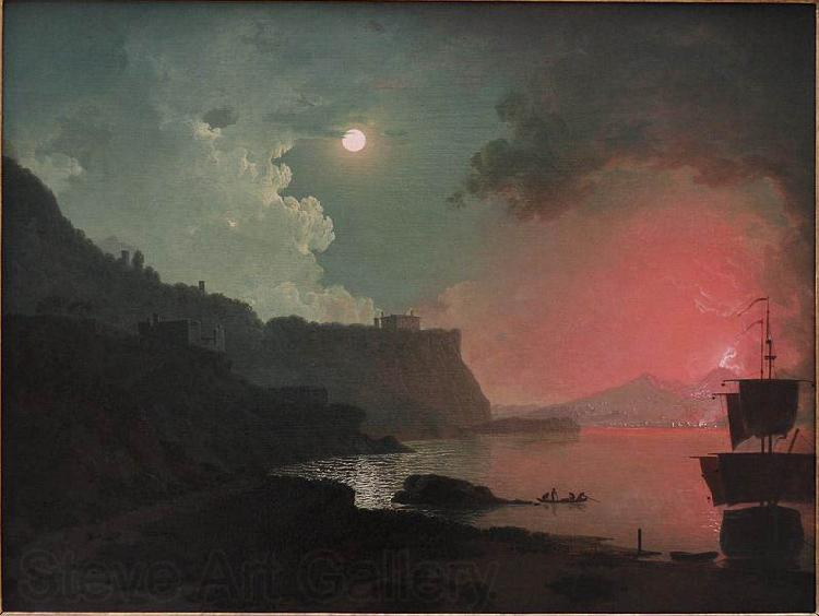 Joseph wright of derby Vesuvius from Posxllipo Norge oil painting art